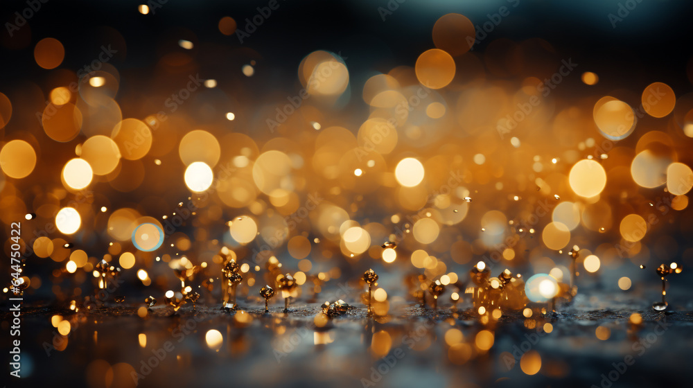 Background yellow Bokeh