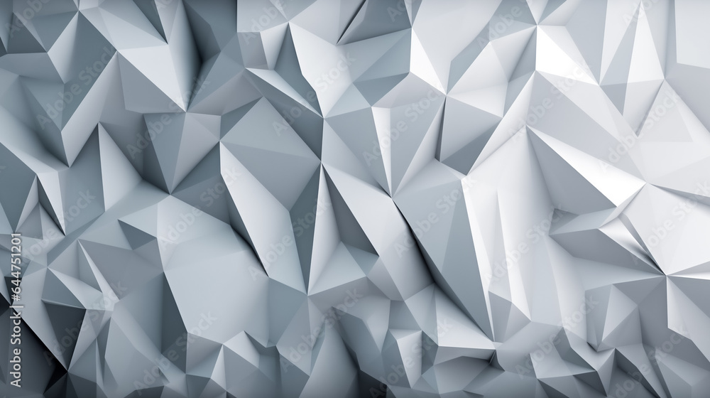 White low poly background texture. AI Generated White low poly background texture. AI Generated