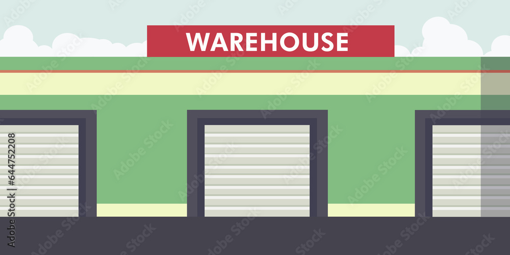 Logistica dello stoccaggio di un camion refrigerato - illustrazioni Auto magazzino pacchi Logistica dello stoccaggio di un camion refrigerato - illustrazioni Auto magazzino pacchi