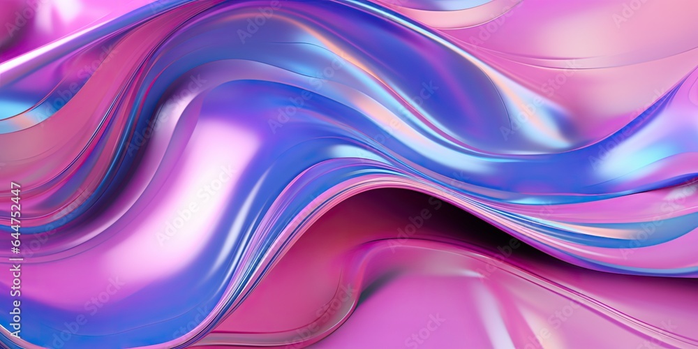 Abstract metallic holographic fluid wavy background for futuristic background Abstract metallic holographic fluid wavy background for futuristic background