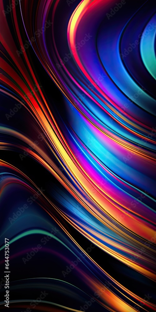Abstract metallic holographic fluid wavy background for futuristic background Abstract metallic holographic fluid wavy background for futuristic background