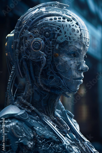 Electronic Brain. Robotic Vision . Generative AI