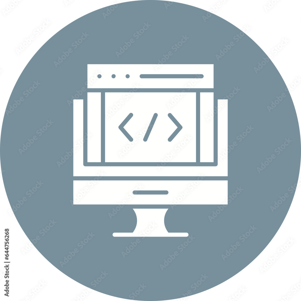 Web Coding Icon Web Coding Icon