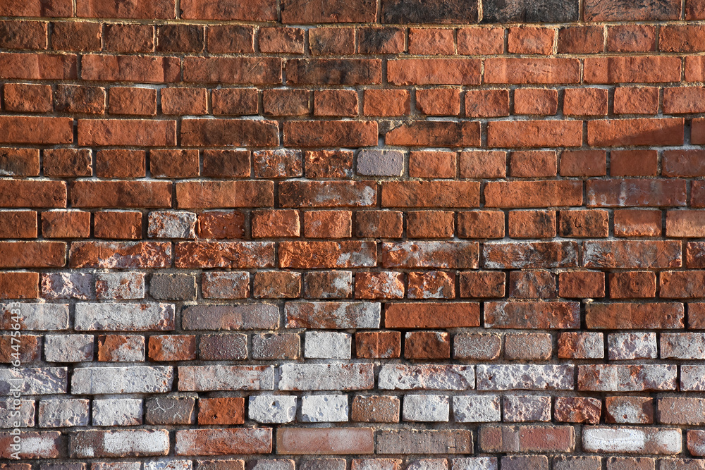 Obraz premium レトロなレンガタイルの外壁