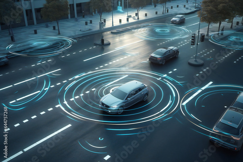 Future of Driverless Car Safety.  Advanced Car Sensor System