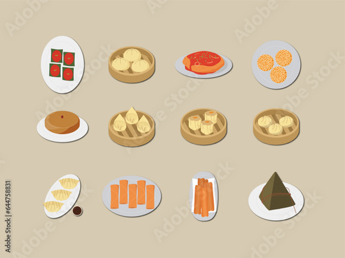 Chinese Food Illustration Set