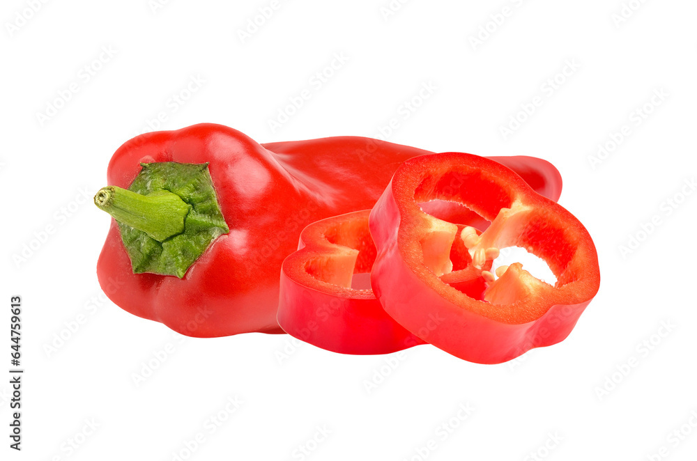 Sweet pepper isolated on transparent png Sweet pepper isolated on transparent png