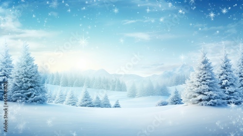 Snow Background Christmas Concept © Manyapha