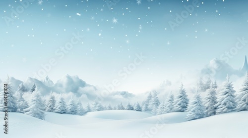 Snow Background Christmas Concept