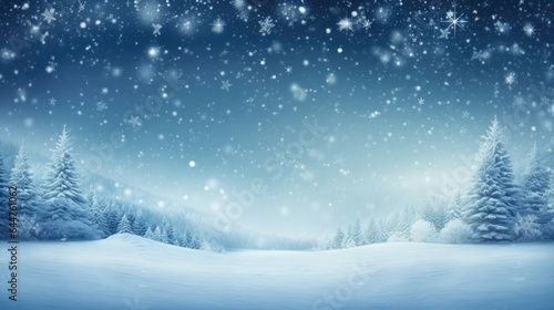 Snow Background Christmas Concept © Manyapha