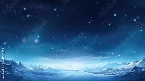 Winter space of snow background, Christmas concept. © Manyapha
