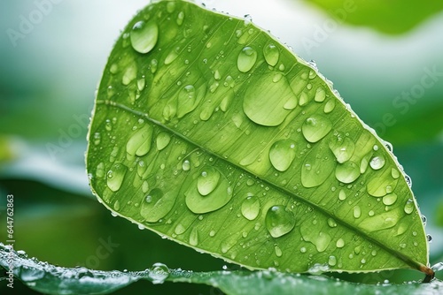 water drops on the leafwater drops on the leafgreen leaf, flora and nature photo