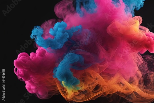 colorful smoke on black background colorful smoke on black background colorful smoke on dark background