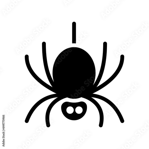 spider halloween solid black icon
