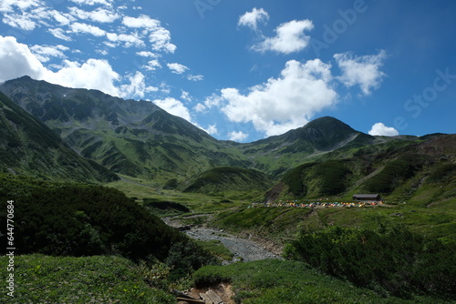 立山、大日岳。北アルプスの絶景トレイル。日本の雄大な自然。