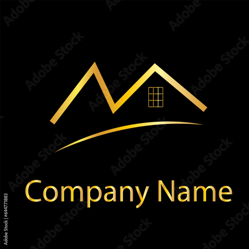 Real estate house logo design