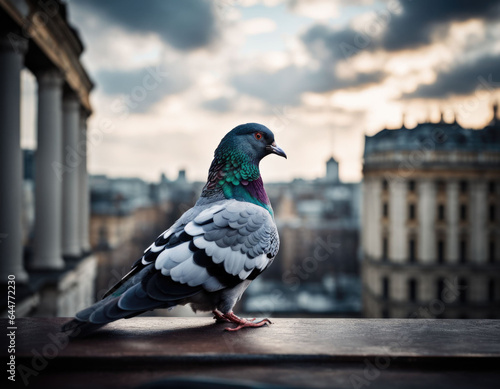 pigeon on the roof.