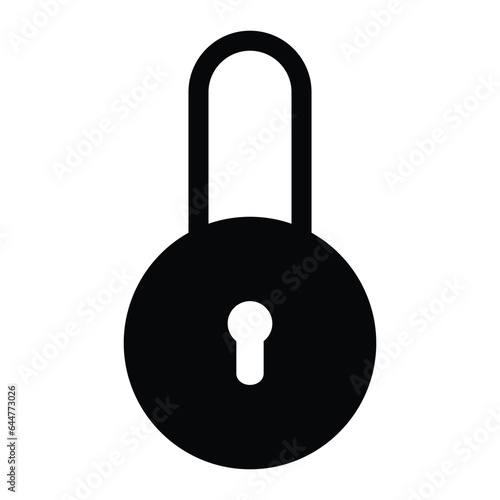 padlock icon design, illustration design