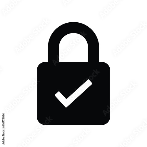 padlock icon design, illustration design