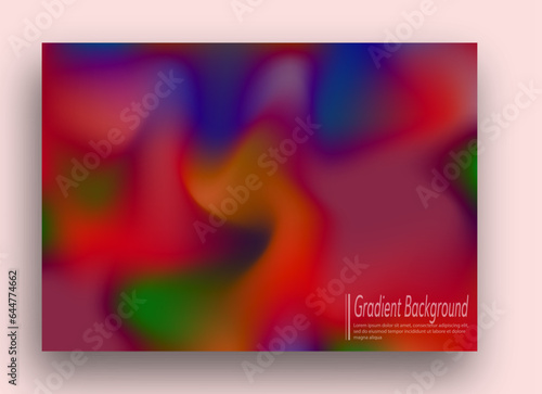 Gradient background, color blur. Template for interior, prints, decorations, creativity and web design. The basis for posters, posters, covers and creative ideas