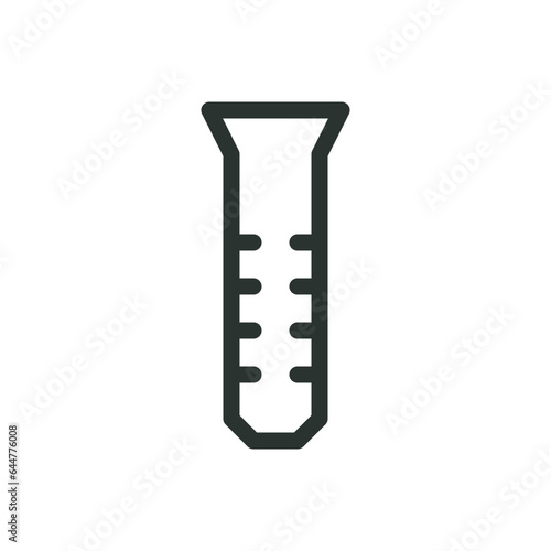 Wall dowel isolated icon, plastic dowel vector icon with editable stroke