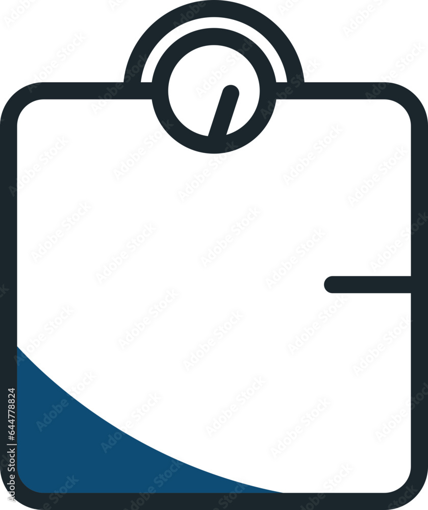 Weight Scale Icon in Line Art. Weight Scale Icon in Line Art.