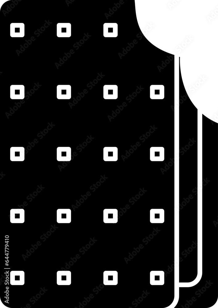 Flat Style Cream Biscuit Icon In Black And White Color. Flat Style Cream Biscuit Icon In Black And White Color.