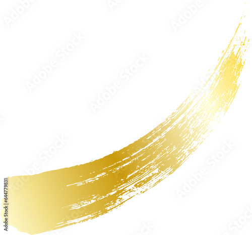 金のブラシストローク