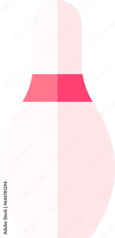 Bowling Pin Icon In Pink Color. Bowling Pin Icon In Pink Color.