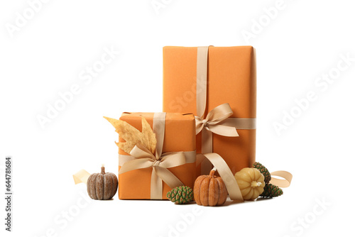 PNG,gift boxes, isolated on white background photo