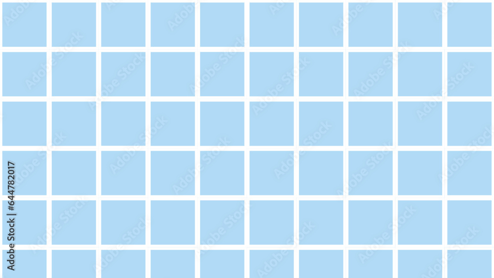 Fototapeta premium Blue background with white squares