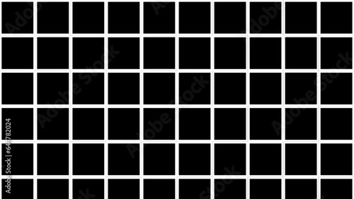 Black background with white squares