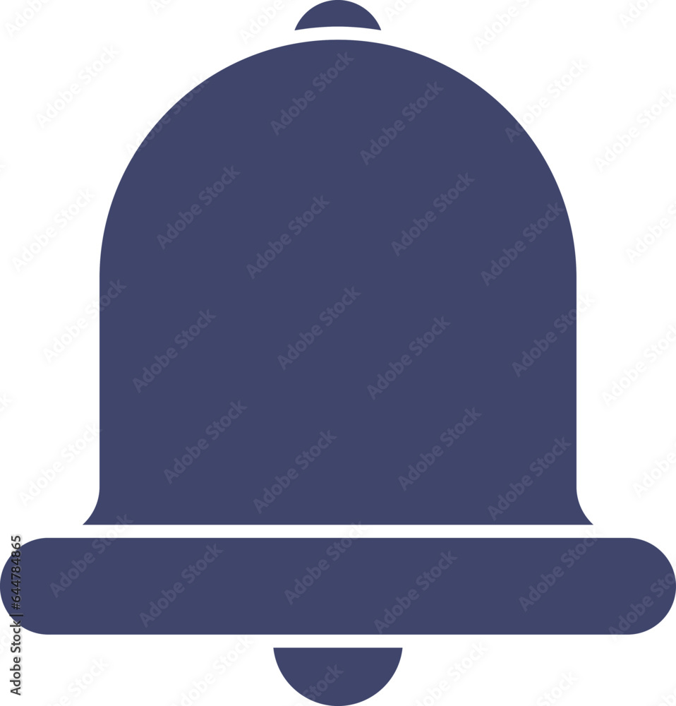 Isolated Bell Icon in Blue Color. Isolated Bell Icon in Blue Color.