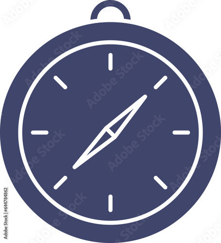 Free Download Compass Icon In Blue And White Color. - GFXLoad