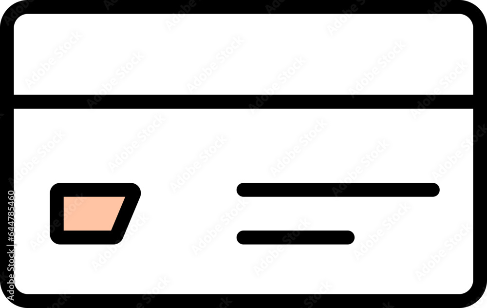 Payment Card Icon in Flat Style. Payment Card Icon in Flat Style.