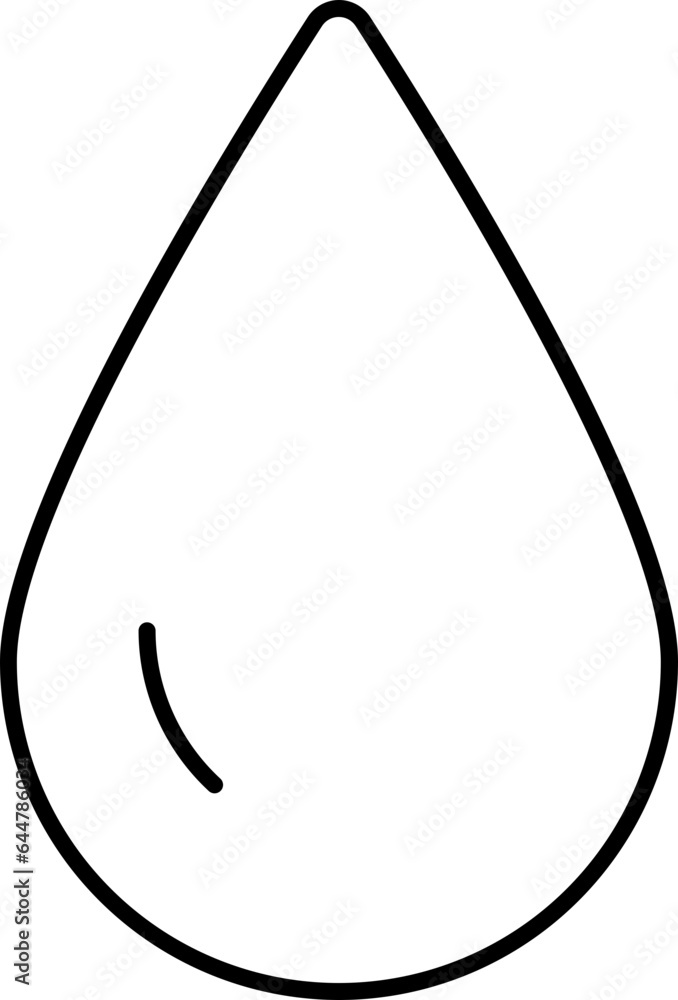 Flat style Drop icon in line art. Flat style Drop icon in line art.