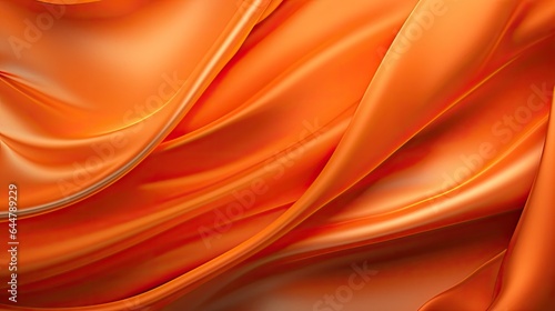 orange silk background - generative ai