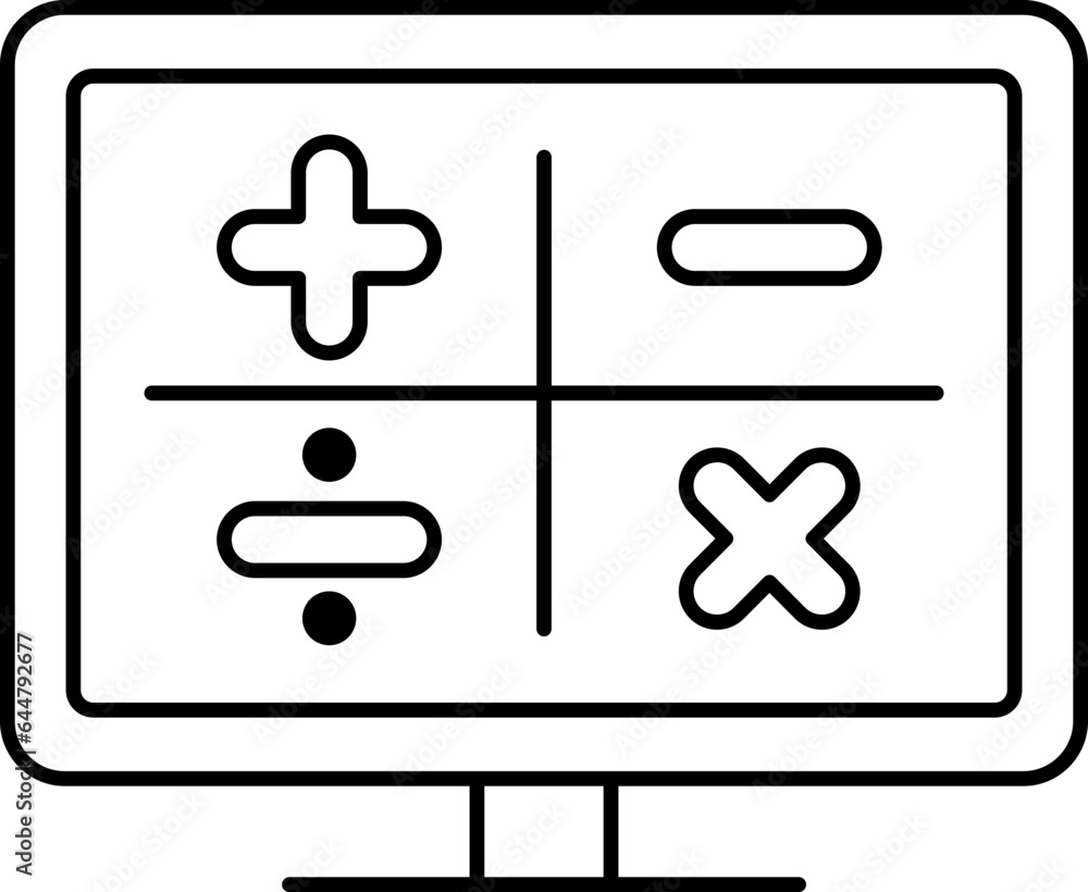 Linear Style Calculator Sign In Desktop Icon. Linear Style Calculator Sign In Desktop Icon.