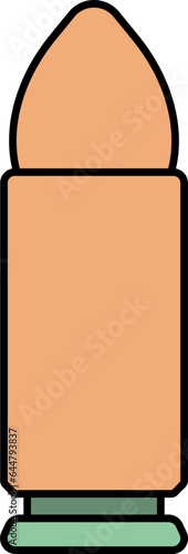 Bullet Icon In Green And Orange Color.