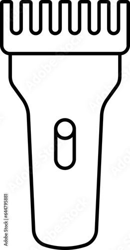 Line Art Trimmer Icon in Flat Style.