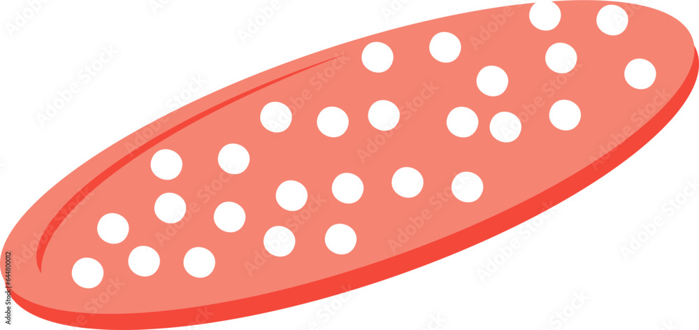 Cookie Or Biscuit Icon In Red And White Color. Cookie Or Biscuit Icon In Red And White Color.