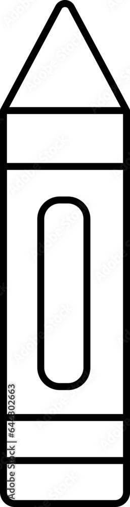 Linear Style Pencil Icon. Linear Style Pencil Icon.