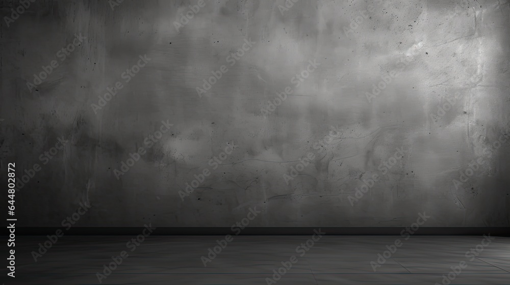 Dark black and gray abstract cement wall and interior textured studio room for product display. Wall background Dark black and gray abstract cement wall and interior textured studio room for product display. Wall background