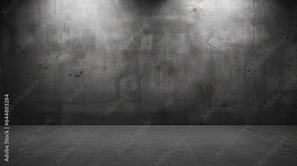 Dark black and gray abstract cement wall and interior textured studio room for product display. Wall background Dark black and gray abstract cement wall and interior textured studio room for product display. Wall background