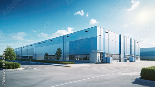 Logistics distribution center, Retail warehouse. photo