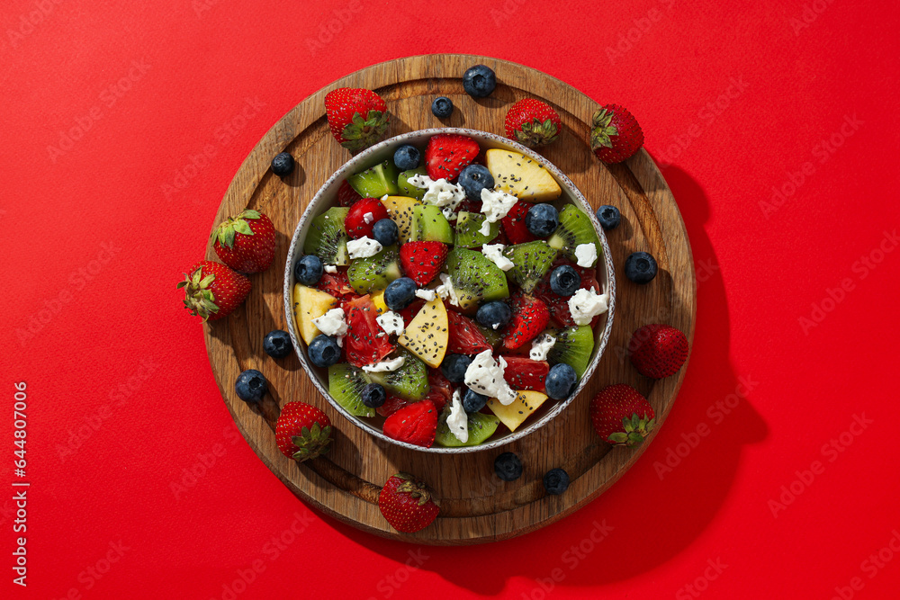 Fruit salad, healthy food and healthy nutrition