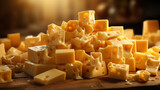 delicious yellow cheese food