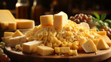 delicious yellow cheese food