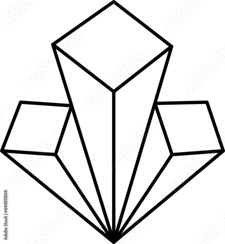 Linear Style Crystal Meth Icon.