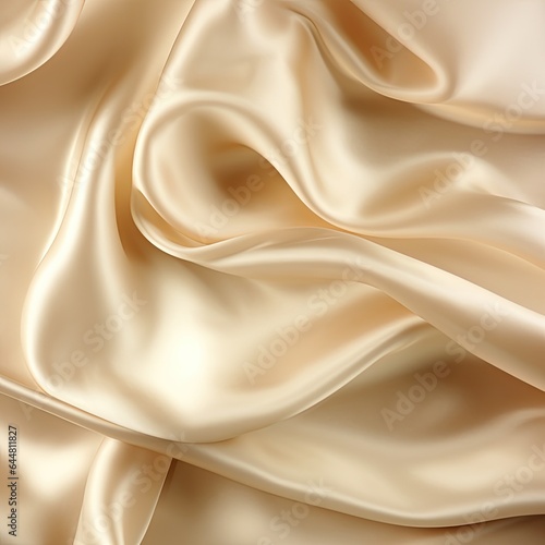 beige silk background - generative ai